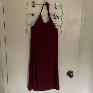 NWT brandy melville maroon halter dress